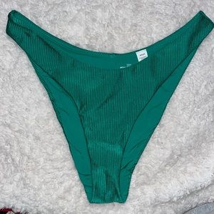 Aerie Ribbed Super High Cut Cheekiest Bikini Bottoms